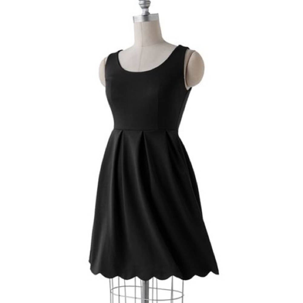Black scalloped dress